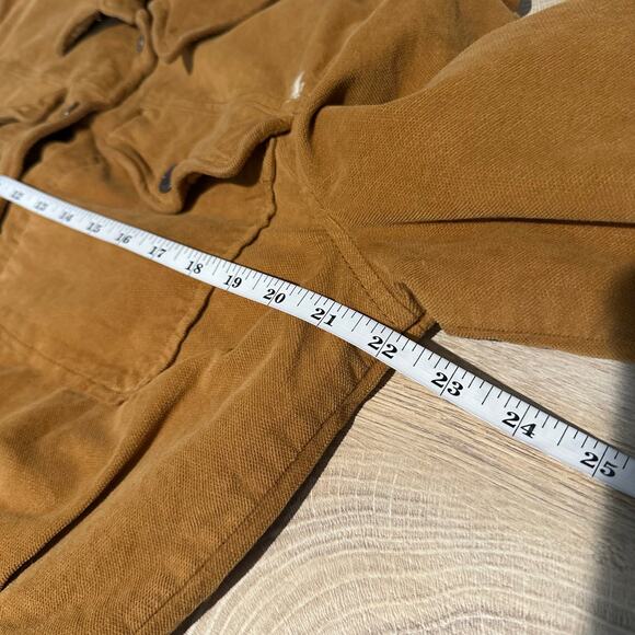 Free People Everlyn Cropped Jacket Mary Gold Mustard Brown M - Picture 15 of 16